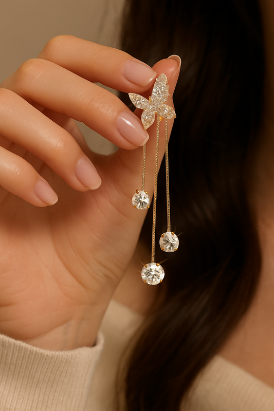 Korean silver Star Earring